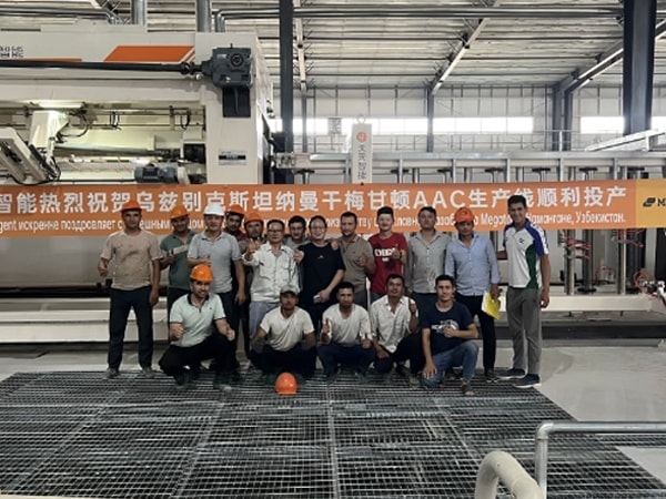 Özbekistan'daki Megaton Gazbeton Fabrikası Kurulumu